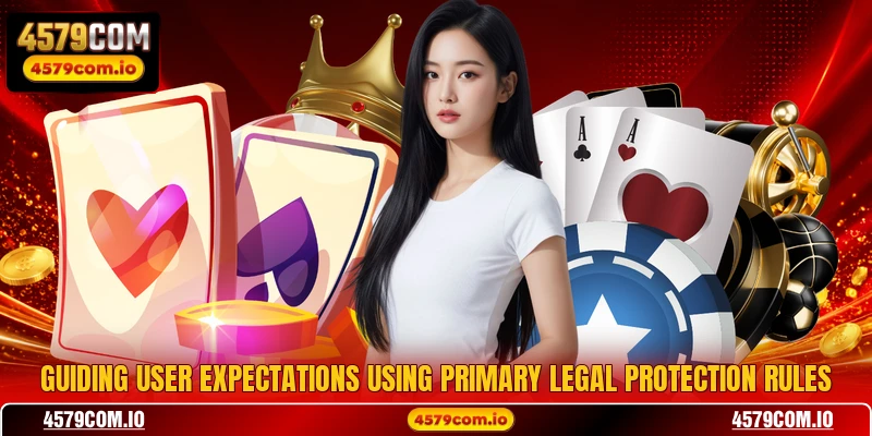 Guiding user expectations using primary legal protection rules