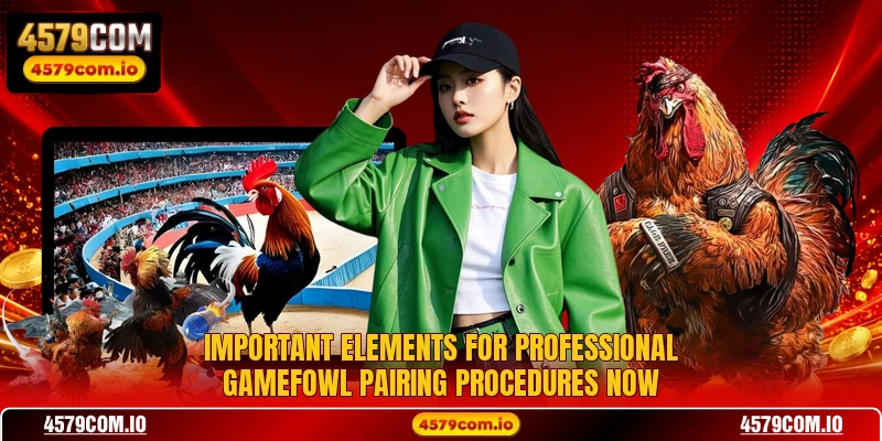 Important elements for professional gamefowl pairing procedures now