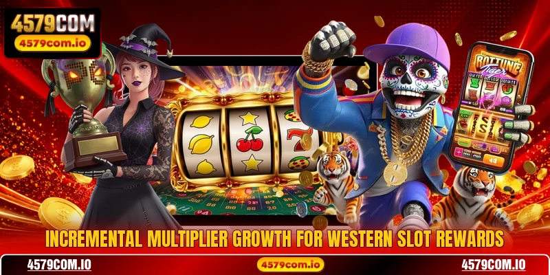 Incremental multiplier growth for western slot rewards
