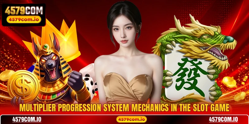 Multiplier progression system mechanics in the slot game
