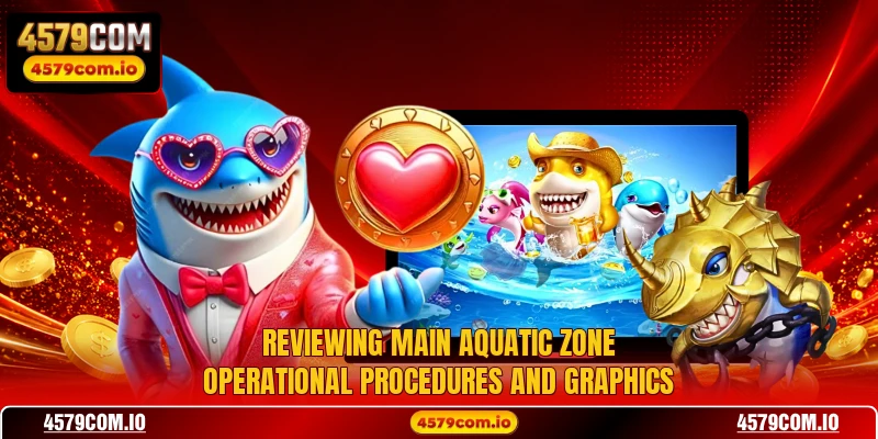 Reviewing main aquatic zone operational procedures and graphics