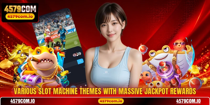 Various slot machine themes with massive jackpot rewards