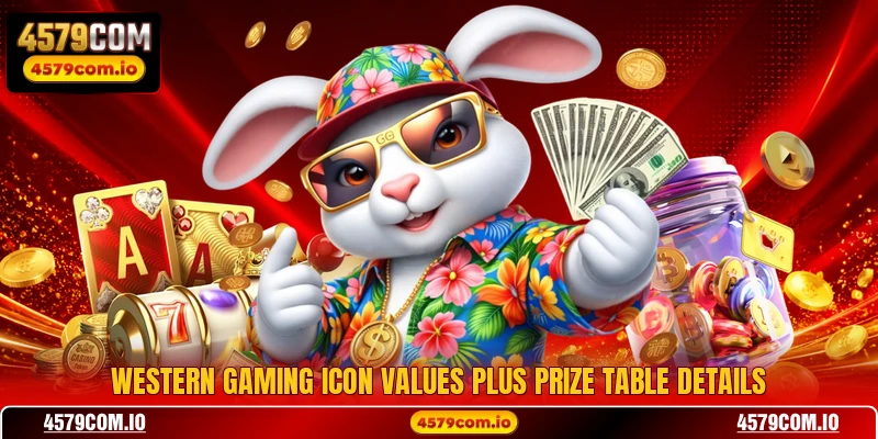 Western gaming icon values plus prize table details